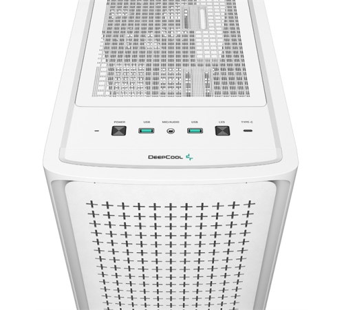 Корпус Deepcool CK560 WH без БП, боковое окно (закаленное стекло), 3xARGB LED 120мм вентилятора спереди и 1x140мм вентилятор сзади, белый, ATX (CK560 WH)