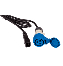 Шнур питания C20-I309 Female, 3х2.5, 220В, 16А, черный, 2.5 метра (LAN-PP9F/20-2.5-BK)