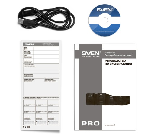 Линейно-интерактивный источник бесперебойного питания SVEN Pro 1000 USB (SV-013868)
