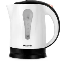 Чайник электрический Maxwell MW-1079 1.7л. 2200Вт белый/черный корпус: пластик
