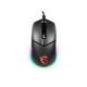 Мышь  проводная Gaming Mouse MSI Clutch GM11, Wired, DPI 5000, symmetrical design, RGB lighting, Black (S12-0402030-CLA)
