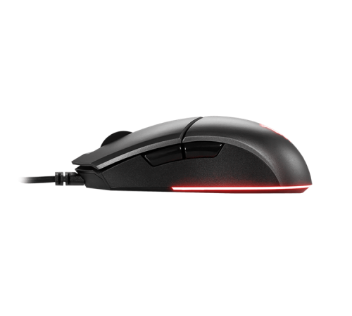 Мышь  проводная Gaming Mouse MSI Clutch GM11, Wired, DPI 5000, symmetrical design, RGB lighting, Black (S12-0402030-CLA)