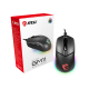 Мышь  проводная Gaming Mouse MSI Clutch GM11, Wired, DPI 5000, symmetrical design, RGB lighting, Black (S12-0402030-CLA)