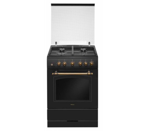 Плита Газовая Hansa FCGA62109 черный реш.чугун Плита Газовая Hansa FCGA62109 черный реш.чугун