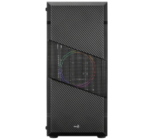 Корпус Aerocool MENACE SATURN FRGB-G-BK-v1 (ATX, стекло, сетка, USB3.0 x2, 1x12cm Saturn FRGB fan) (MENACE SATURN FRGB-G-BK-v1)