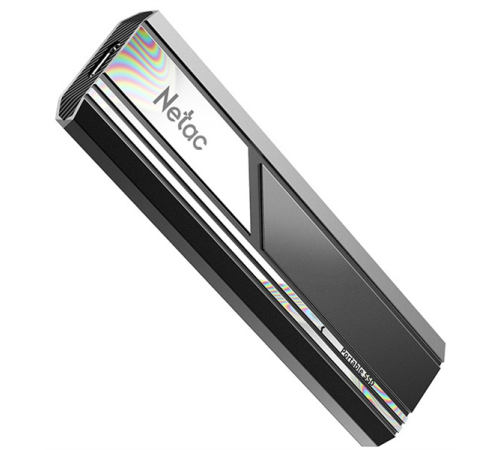 Ssd накопитель Netac ZX10 2TB USB 3.2 Gen 2 Type-C External SSD, R/W up to 1050/1050MB/s, with USB C to A cable and 10Gbps USB C to C cable 5Y wty (NT01ZX10-002T-32BK)