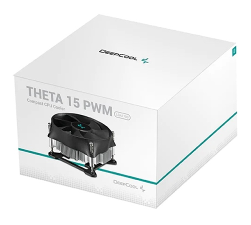 Кулер для процессора DEEPCOOL THETA 15 PWM 1700 LGA1700 низкопрофильный 52mm (64шт/кор, TDP 65W, PWM, Fan 100mm, на винтах) Color BOX (THETA 15 PWM 1700) Кулер для процессора DEEPCOOL THETA 15 PWM 1700 LGA1700 низкопрофильный 52mm (64шт/кор, TDP 65W, PWM, Fan 100mm, на винтах) Color BOX (THETA 15 PWM 1700)