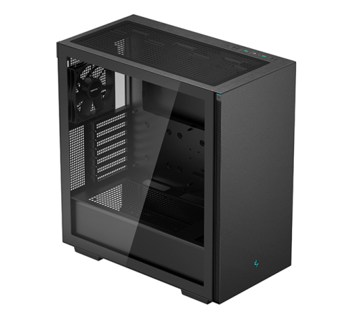 Корпус Deepcool CH510 без БП, боковое окно (закаленное стекло), 1x120мм вентилятор сзади, черный, ATX (CH510)