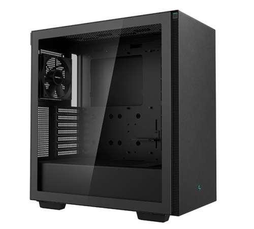 Корпус Deepcool CH510 без БП, боковое окно (закаленное стекло), 1x120мм вентилятор сзади, черный, ATX (CH510)