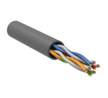 Кабель Каб. в. п. U/UTP кат. 5 CCA 4 пары PVC 1м сер. GENERICA (BC1-C504-111-305-G)