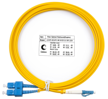 Шнур оптический duplex lc-sc 9/125 sm 3м lszh Cabeus FOP(d)-9-LC-SC-3m (FOP(d)-9-LC-SC-3m)