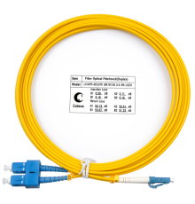Шнур оптический duplex lc-sc 9/125 sm 3м lszh Cabeus FOP(d)-9-LC-SC-3m (FOP(d)-9-LC-SC-3m)