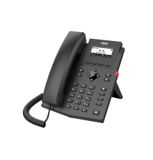 Телефон Fanvil IP , 2xEthernet 10/100, LCD 128x48, дисплей 2,3, 2 аккаунта SIP, G722, Opus, Ipv-6, порт для гарнитуры, книга на 1000 записей, 6-ти сторонняя аудиконф., бп (X301)