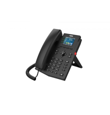 Телефон Fanvil IP , 2xEthernet 10/100/1000, LCD 320x240, цветной дисплей 2,4, 4 аккаунта SIP, G722, Opus, Ipv-6, порт для гарнитуры, книга на 1000 записей, 6-ти сторонняя аудиконф., WI-FI, POE, бп (X303W)