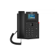 Телефон Fanvil IP , 2xEthernet 10/100/1000, LCD 320x240, цветной дисплей 2,4, 4 аккаунта SIP, G722, Opus, Ipv-6, порт для гарнитуры, книга на 1000 записей, 6-ти сторонняя аудиконф., WI-FI, POE, бп (X303W)