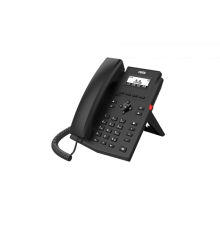 Телефон Fanvil IP , 2xEthernet 10/100/1000, LCD 128x48, дисплей 2,3, 2 аккаунта SIP, G722, Opus, Ipv-6, порт для гарнитуры, книга на 1000 записей, 6-ти сторонняя аудиконф., WI-FI, POE, бп (X301W)