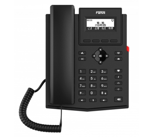 Телефон Fanvil IP , 2xEthernet 10/100/1000, LCD 128x48, дисплей 2,3, 2 аккаунта SIP, G722, Opus, Ipv-6, порт для гарнитуры, книга на 1000 записей, 6-ти сторонняя аудиконф., POE, бп (X301G) Телефон Fanvil IP , 2xEthernet 10/100/1000, LCD 128x48, дисплей 2,3, 2 аккаунта SIP, G722, Opus, Ipv-6, порт для гарнитуры, книга на 1000 записей, 6-ти сторонняя аудиконф., POE, бп (X301G)