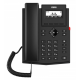Телефон Fanvil IP , 2xEthernet 10/100/1000, LCD 128x48, дисплей 2,3, 2 аккаунта SIP, G722, Opus, Ipv-6, порт для гарнитуры, книга на 1000 записей, 6-ти сторонняя аудиконф., POE, бп (X301G)