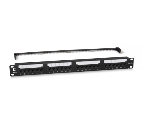 Патч-панель 19" (1u), 24 порта rj-45, категория 5e, dual idc, с орган. Cabeus PL2-24-Cat.5e-Dual IDC Патч-панель 19" (1U), 24 порта RJ-45, категория 5e, Dual IDC, с задним кабельным организатором, new (PL2-24-Cat.5e-Dual)