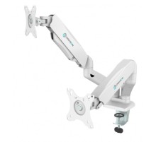 ONKRON G160 белый {Для двух экранов с диагональю 13"-27" Допустимая нагрузка: 2 x  (2-6,5 кг) VESA: 75x75, 100x100 мм}