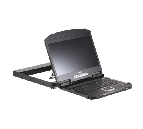 KVM-консоль ATEN CL3800NW-ATA-RG для рэкового шкафа 19", выдвижная, Dual Rail, экран 18.5", Full HD, кабель 1.8 ATEN CL3800NW