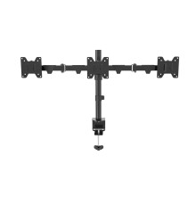 Wize [WDM3-26] Настольное крепление для трех мониторов 14"-26", VESA 75x75, 100x100, макс. нагрузка 10 кг,