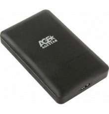 AgeStar 3UBCP3 (BLACK) USB 3.0 Внешний корпус 2.5" SATAIII HDD/SSD USB 3.0, пластик, черный, безвинтовая конструкция