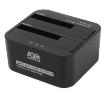 AgeStar Докстанция 2x2.5"/3.5" SATA HDD/SSD AgeStar 3UBT6-6G, USB3.0, пластик, черный, UASP