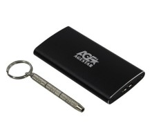 AgeStar 3UBMS2 (BLACK) USB 3.0 Внешний корпус mSATA, алюминий, черный