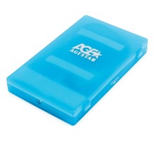 Внешний корпус 2.5" SATA HDD/SSD AgeStar SUBCP1 blue (USB2.0, пластик, безвинтовая конструкция) (SUBCP1 (BLUE))