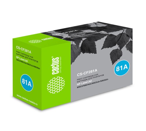Картридж лазерный Cactus CS-CF281A CF281A черный (10500стр.) для HP LJ Enterprise M630/M604n/M605n/M606dn