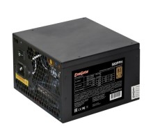 Exegate EX280577RUS-OEM Блок питания 500W Exegate 500PPH-OEM, 80+Bronze, ATX, black, APFC, 12cm, 24p, (4+4)p, 5*SATA, 3*IDE