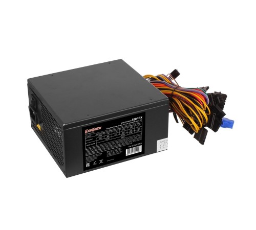 Exegate EX282073RUS Блок питания 550W 550PPX RTL, ATX, black, APFC, 14cm, 24p+(4+4)p PCI-E,4*IDE,5*SATA, FDD Exegate EX282073RUS Блок питания 550W 550PPX RTL, ATX, black, APFC, 14cm, 24p+(4+4)p PCI-E,4*IDE,5*SATA, FDD