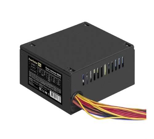 Exegate EX292237RUS Блок питания 600W ExeGate M600 (SFX, APFC, КПД 87% (80 PLUS Silver), 8cm fan, 24pin, (4+4)pin, 2xPCI-E, 3xSATA, 2xIDE, black)