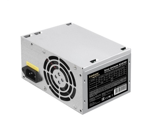 Exegate ES259590RUS-PC Блок питания 400W ExeGate AAA400 (ATX, PC, 8cm fan, 24pin, 4pin, 2xSATA, IDE, кабель 220V в комплекте) Exegate ES259590RUS-PC Блок питания 400W ExeGate AAA400 (ATX, PC, 8cm fan, 24pin, 4pin, 2xSATA, IDE, кабель 220V в комплекте)
