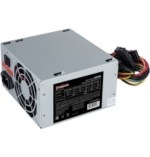 Exegate EX292142RUS-S Блок питания 600W ExeGate AB600 (ATX, SC, 8cm fan, 24pin, 4+4pin, PCI-E, 3xSATA, 2xIDE, кабель 220V с защитой от выдергивания)