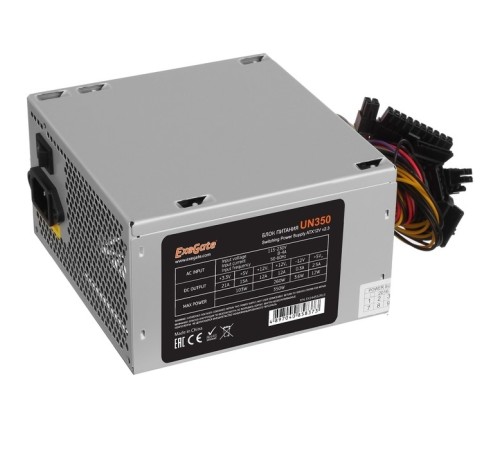 Exegate EX292178RUS-S Блок питания 750W ExeGate UN750 (ATX, SC, 12cm fan, 24pin, 2x(4+4)pin, 2xPCI-E, 5xSATA, 3xIDE, кабель 220V с защитой от выдергивания)