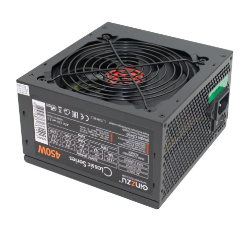 Ginzzu CB450 12CM black,24+4p,PCI-E, 3*SATA, 2*IDE,оплетка MB, кабель питания Ginzzu CB450 12CM black,24+4p,PCI-E, 3*SATA, 2*IDE,оплетка MB, кабель питания
