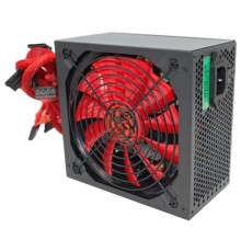 Ginzzu PC700 14CM(Red) 80+ black,APFC,24+4p,2 PCI-E(6+2), 7*SATA, 4*IDE,оплетка, кабель питания,цветная коробка