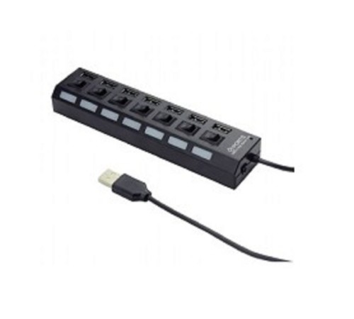 Gembird UHB-U2P7-02 Концентратор USB2.питание блистер Gembird UHB-U2P7-02 Концентратор USB2.питание блистер