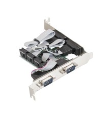 Exegate EX283705RUS Контроллер EXE-310 PCI-E, 4*COM port (OEM)