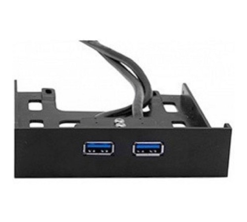 Exegate EX280446RUS Планка USB на переднюю панель Exegate U3H-615, 3,5", 2*USB 3.0, черная, подсоединение к мат. плате