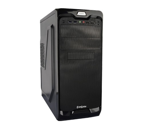Exegate EX269438RUS Корпус Miditower UN-604 Black, ATX, <UN500, 120mm> 2*USB+2*USB3.0, Audio