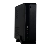 Exegate EX268691RUS Корпус MiniITX Exegate MI-207 Black, miniITX/mATX, <M450, 80mm>, 2*USB, Audio