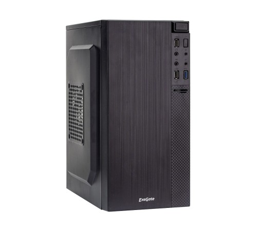 Exegate EX277805RUS Корпус Minitower BAA-104U Black, mATX, <AAA400, 80mm>, 2*USB+1*USB3.0, Audio