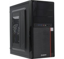 Exegate EX277438RUS Корпус Minitower Exegate MA-371X Black, mATX <UN600, 120mm> 2*USB+2*USB3.0, Audio