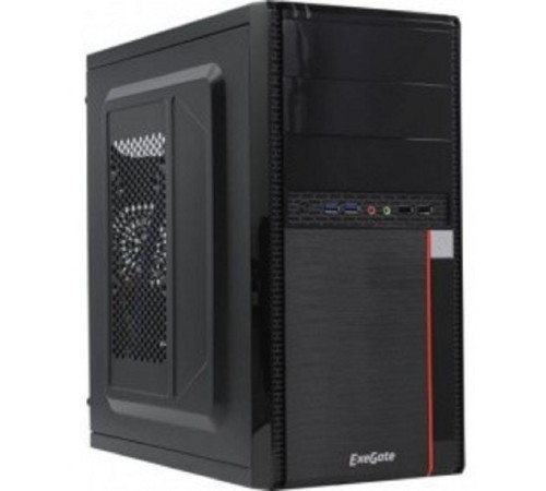 Exegate EX277438RUS Корпус Minitower Exegate MA-371X Black, mATX <UN600, 120mm> 2*USB+2*USB3.0, Audio