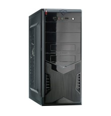 Exegate EX280385RUS Корпус Miditower Exegate CP-604 Black, ATX, <без БП>, 2*USB, Audio