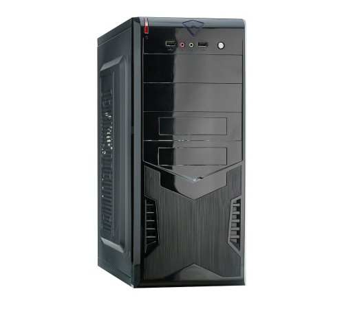 Exegate EX280385RUS Корпус Miditower Exegate CP-604 Black, ATX, <без БП>, 2*USB, Audio