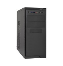 Exegate EX283235RUS Корпус Minitower ExeGate MA-372UX Black, mATX <UN350, 120mm> 2*USB+2*USB3.0, Audio